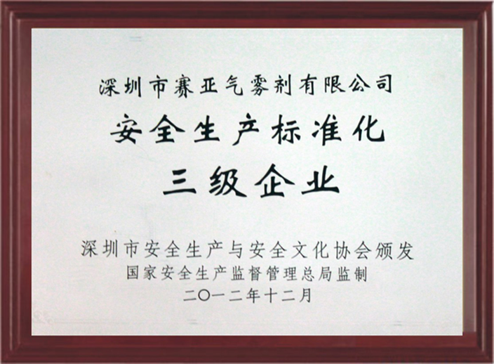 安全生產標準化企業(yè)